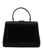 Bolso de hombro con asa superior de cuero negro Jimmy Choo